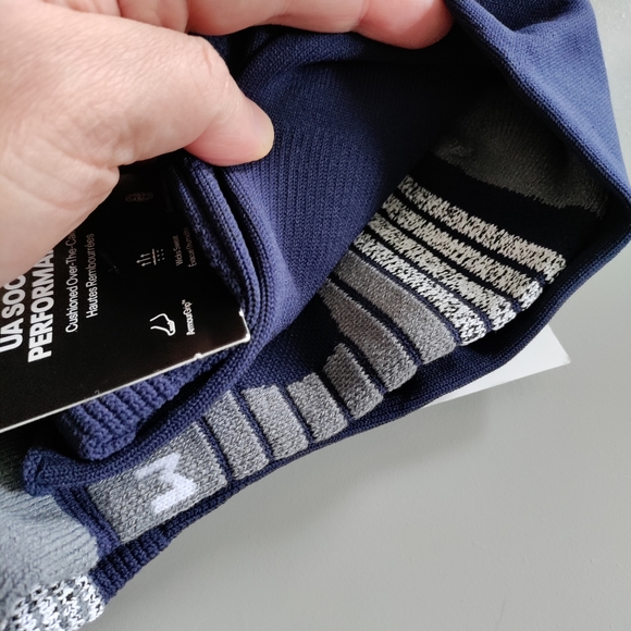 Under Armour OTC soccer Over the calf performance sport athletic sock navy NWT - Picture 6 of 10